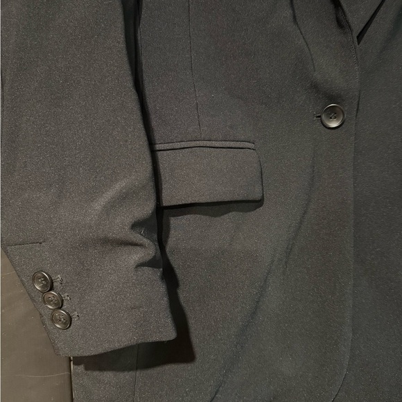 Boston Proper Women 16 Blazer Black Office Professional Chic Timeless Work - Picture 4 of 8